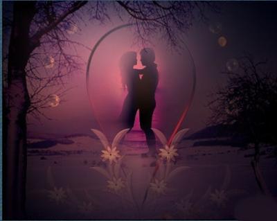 La nuit, t�moin des amants interdits.